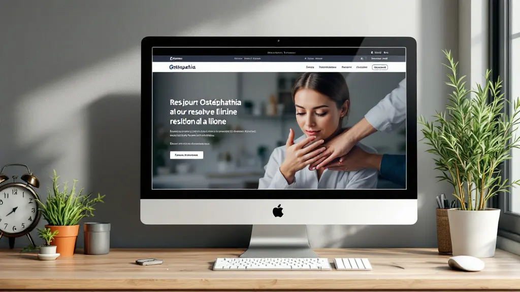 Refonte du site d'un cabinet d'ostéopathie avec la réservation en ligne