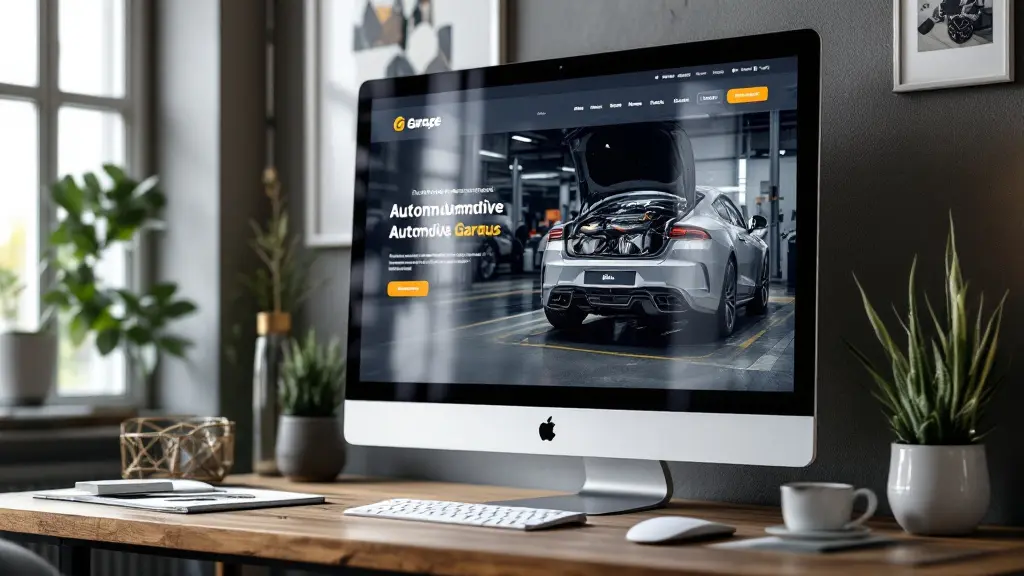 Site internet d'un garage automobile, visibilité locale en bonus